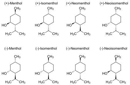 ایزومر های منتول